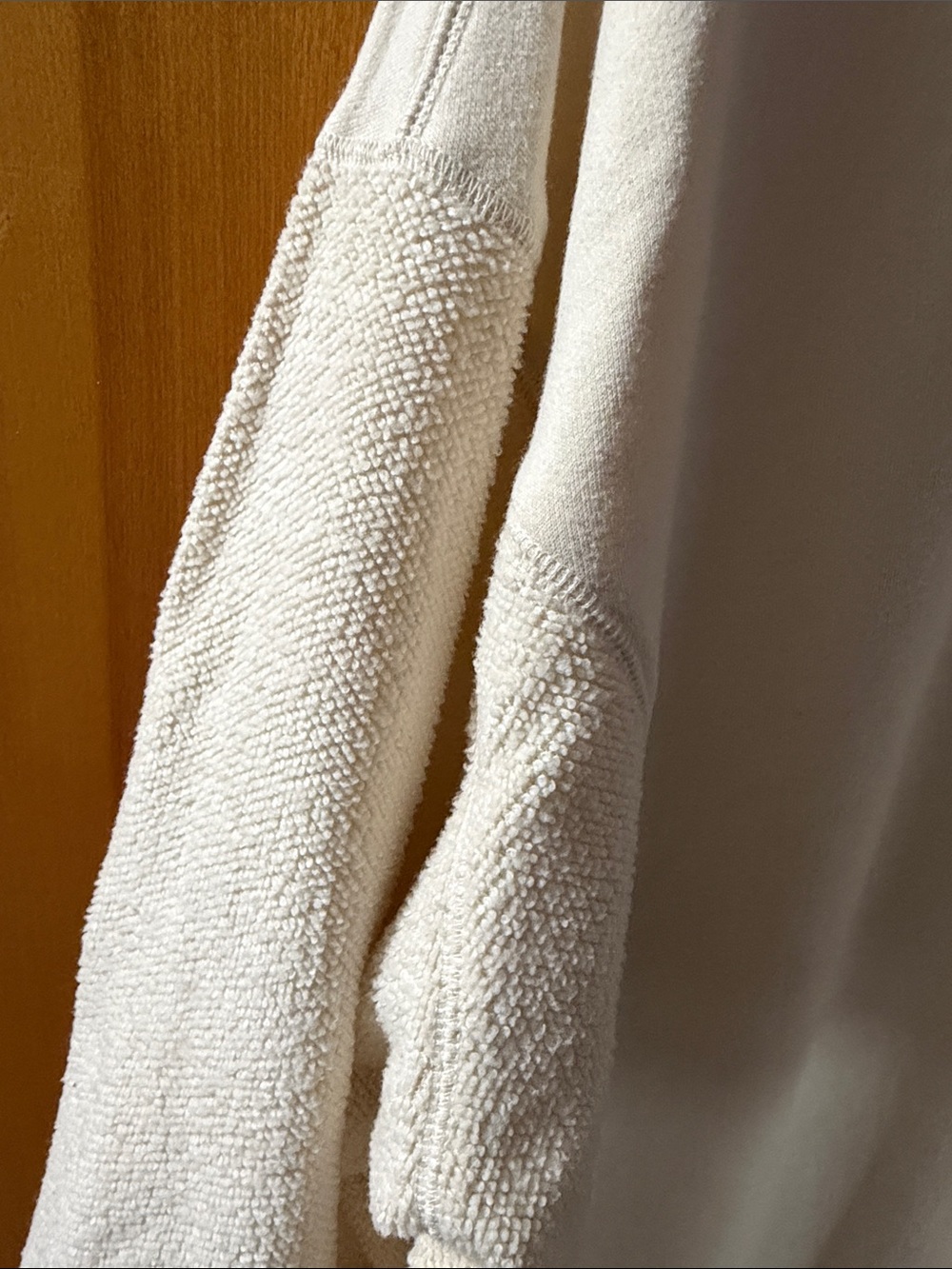 aerie Cream Oversized Crewneck Sweatshirt - Picture 3 of 4
